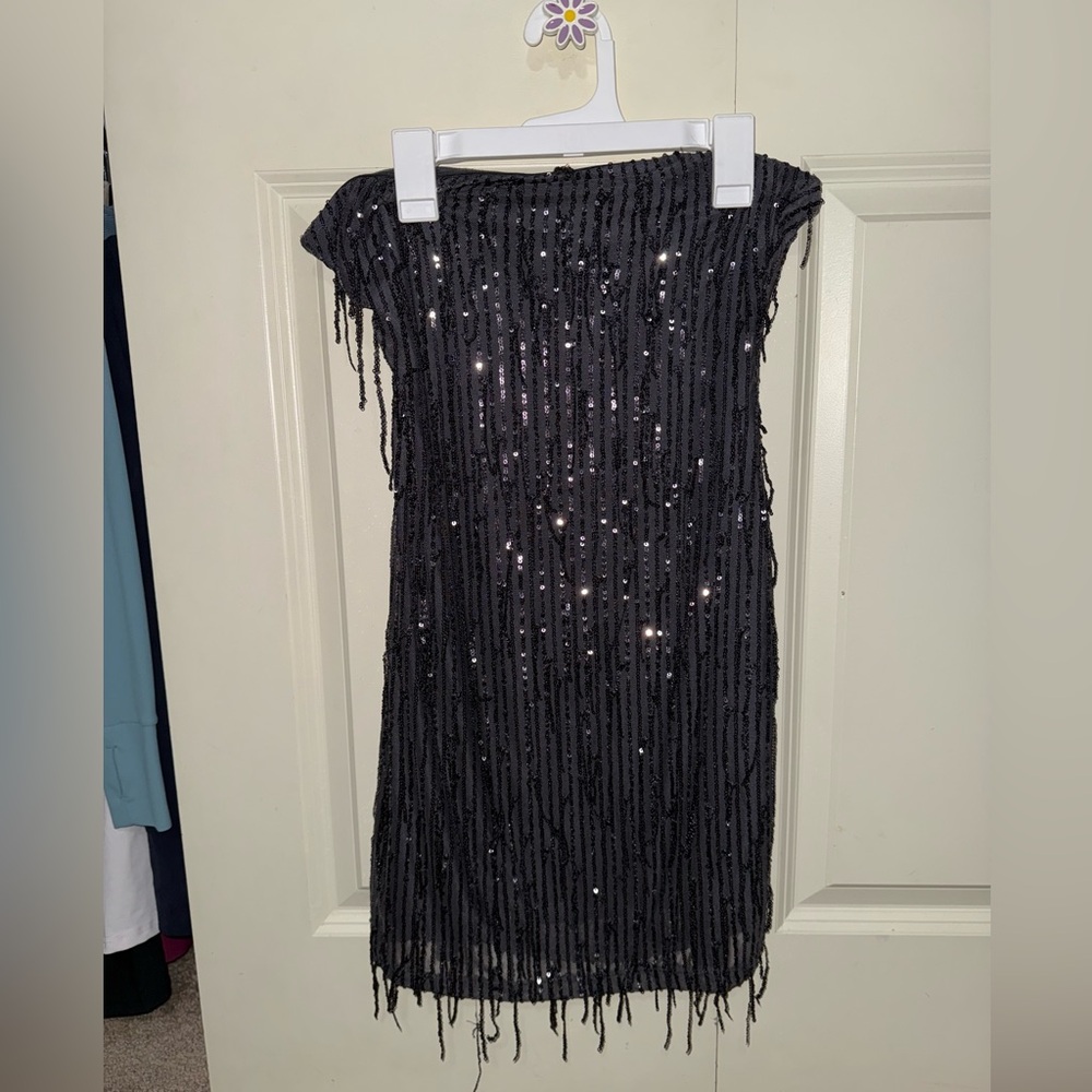 Wild Fable Black Sequin Dress